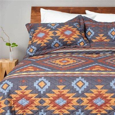 Ensemble de courtepointe à imprimé pigmenté coloré