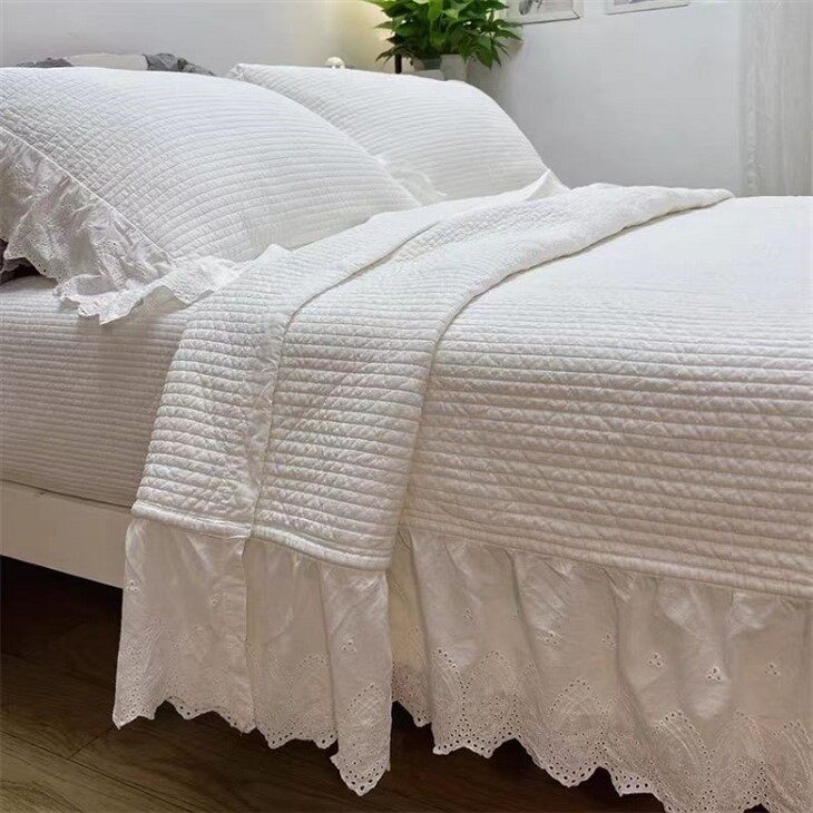 Stonewashed Cotton Bedspread-4