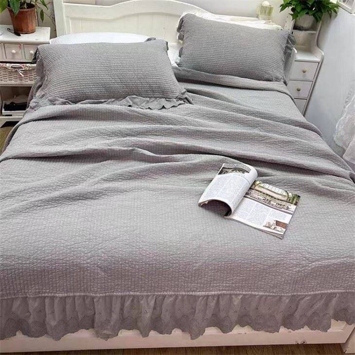 Stonewashed Cotton Bedspread-2