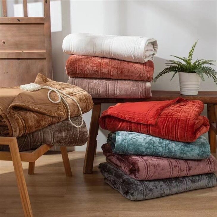Warm Luxury Greek Velvet Quilts