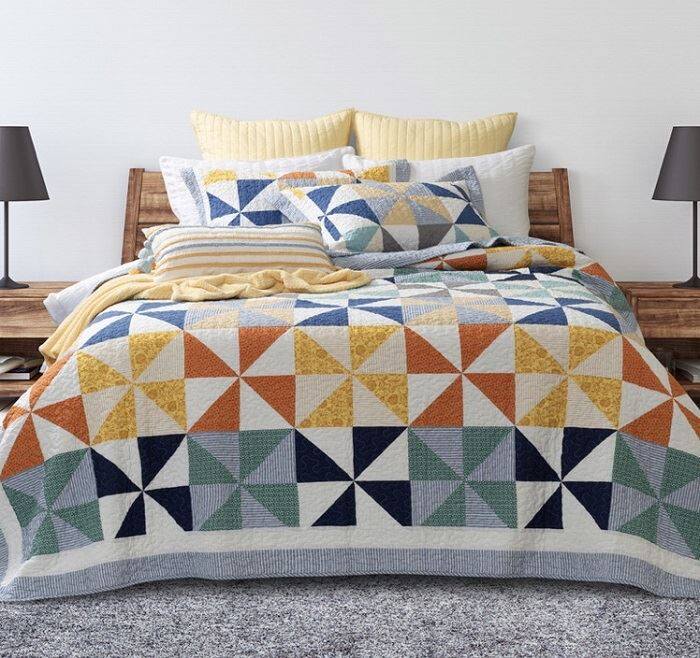 Комплект памучни юргани Pinwheel Patchwork