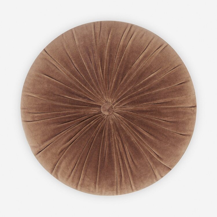 Кръгла кадифена възглавница