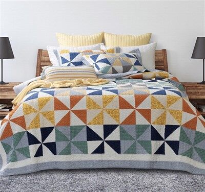 Комплект памучни юргани Pinwheel Patchwork