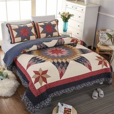 مجموعة لحاف مرقع على شكل نجمة