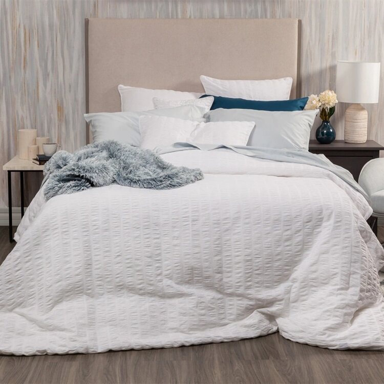 Бял памучен памучен корица