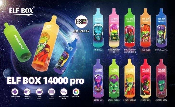 Elf Box 14000 Puffs RGB Light Disposable Vape