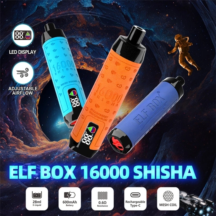 ELF BOX SHISHA 16000 Puffs LED E Cigarette