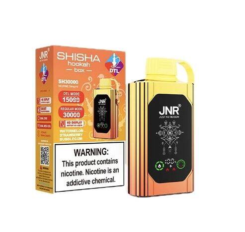 JNR Shisha Hookah Box 20500 Tape Screen Disposable Vape