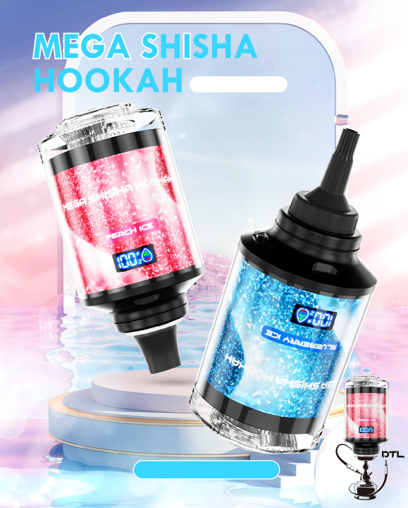 Mega-shisha-hookah-smart-screen-dual Dtl-vaping Desktop Hookah Compatibility