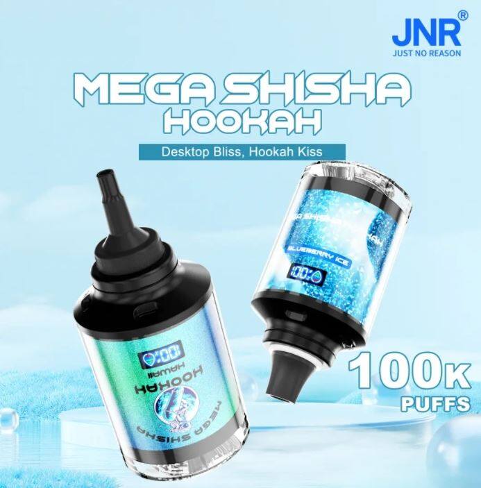 JNR Mega Shisha Hookah 100000 puff Compatible with desktop hookah
