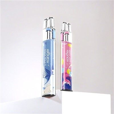 Vape d'un sol ús de suc visible amb gust de fruita