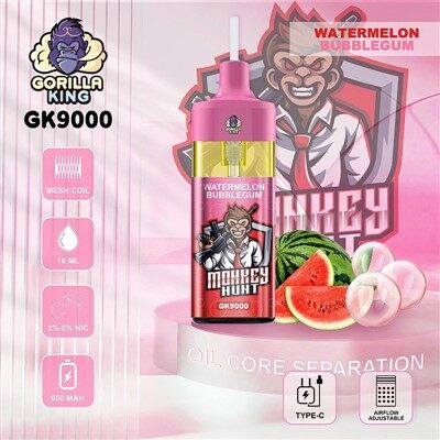 Gorilla King 9000 Puffs RGB e-cigareta