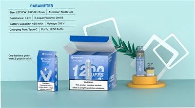 Vape reemplaçable preomplert de Tpd