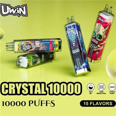 Uwin Crystal 10000 Puffs RGB -valot kertakäyttöinen vape
