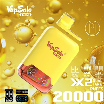 Vapsolo Shisha Twins 20000 Puffs Dual Tank Dispositable Vape