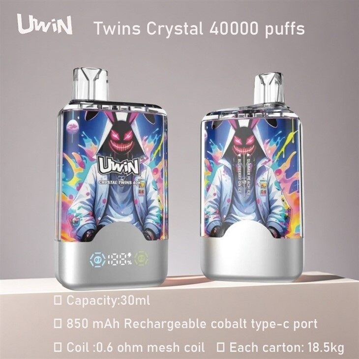 Uwin Twins Crystal 40000 Puffs Two Flavors in Vape