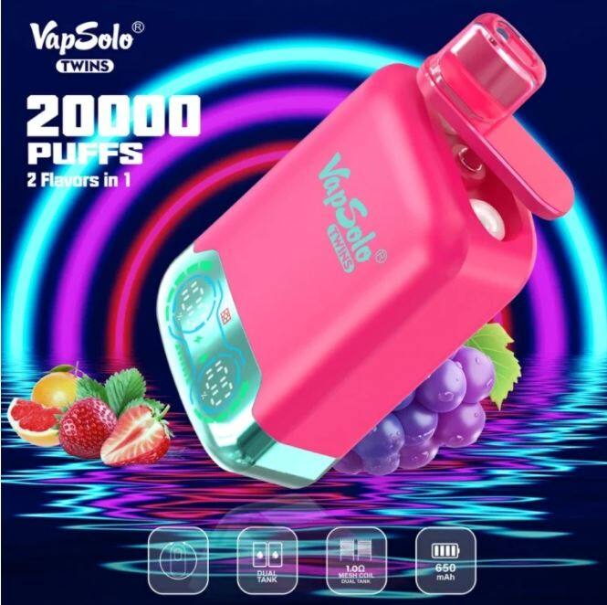 Vapsolo Shisha Twins 20000 Puffs Dual Tank Disposable Vape