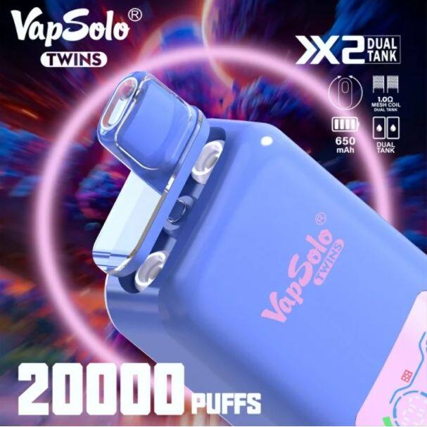 Vapsolo Shisha Twins 20000 Puffs Dual Tank Disposable Vape