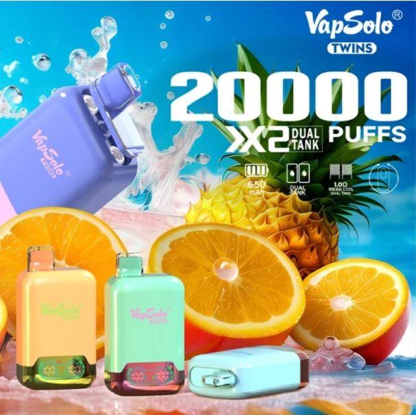 Vapsolo Shisha Twins 20000 Puffs Dual Tank Disposable Vape