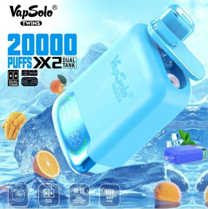Vapsolo Shisha Twins 20000 Puffs Dual Tank Disposable Vape