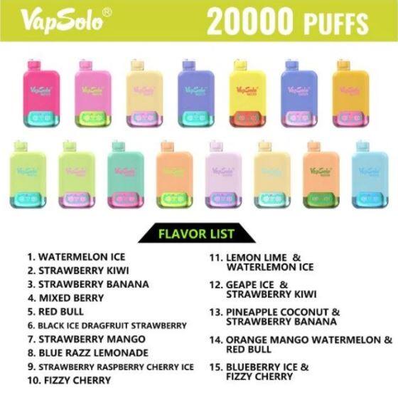 Vapsolo Shisha Twins 20000 Puffs Dual Tank Disposable Vape