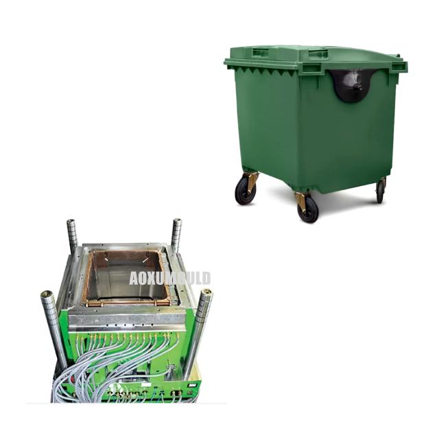 1100 litrų ratų dėžės forma