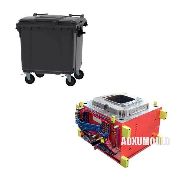 Muovinen 1100L -roskakori