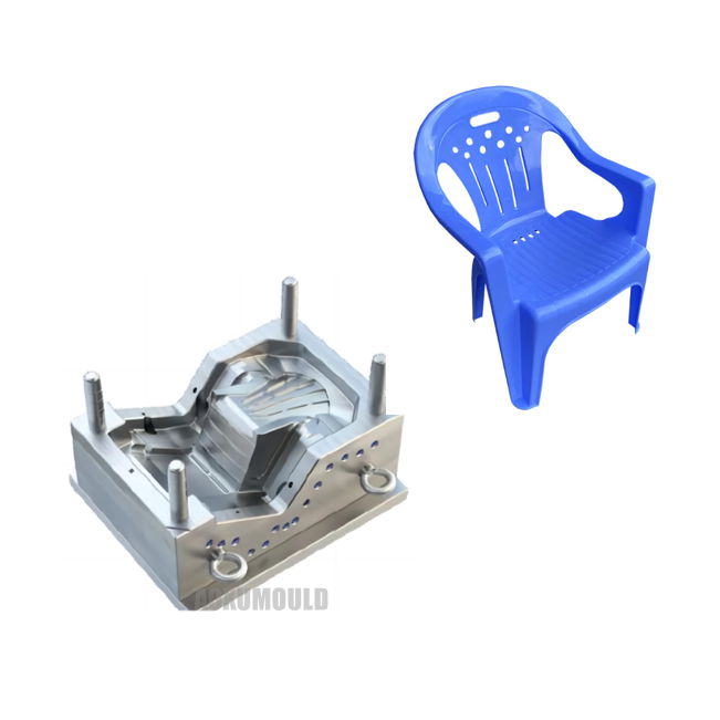 Plastikinė rankos kėdė