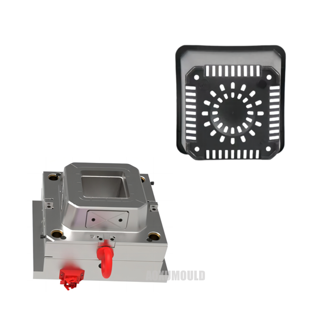 プラスチックの丸い植木鉢型