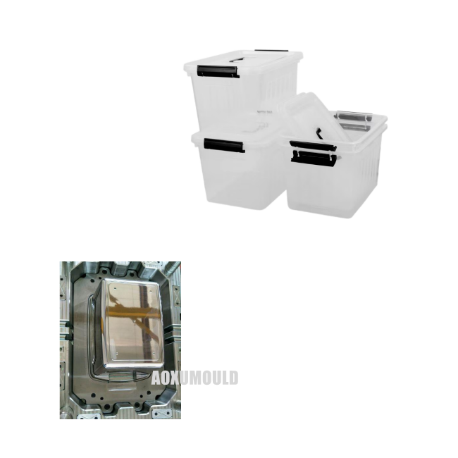 Molde de caja de almacenamiento de plástico