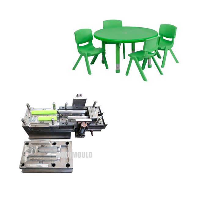 Plastik talabalar stullari mog'orni o'rnatadilar