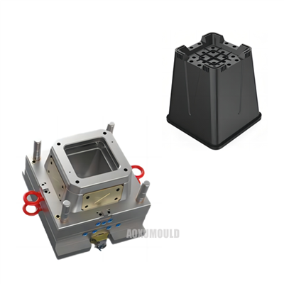 Moldeo por inyección de plástico para maceta de paredes delgadas