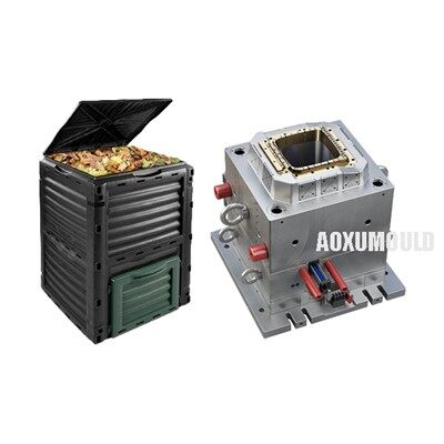 Stampo per bidone del compost in plastica