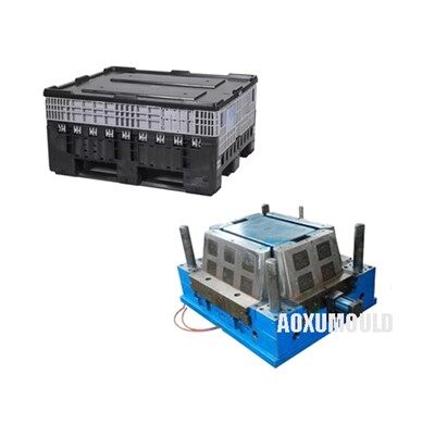 Molde de caja plegable de plástico