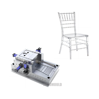 Plastikinė skaidri kėdės forma