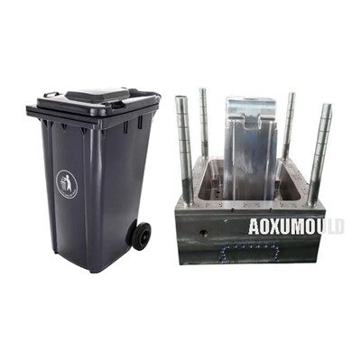 Plastic Wheel Dustbin Mould