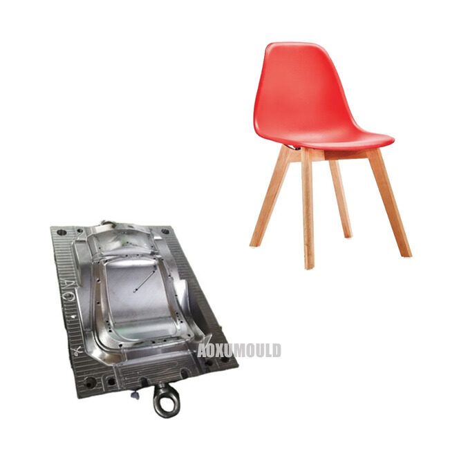 Molde de silla con base de madera