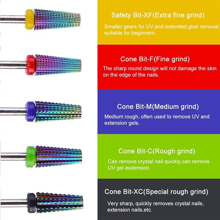 5 in 1 Carbide Nail Drill Bit