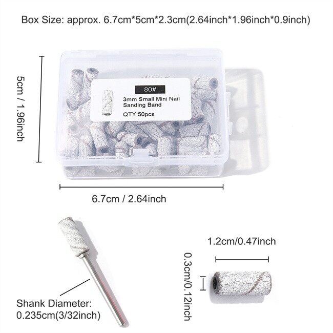 180 grit sanding bands