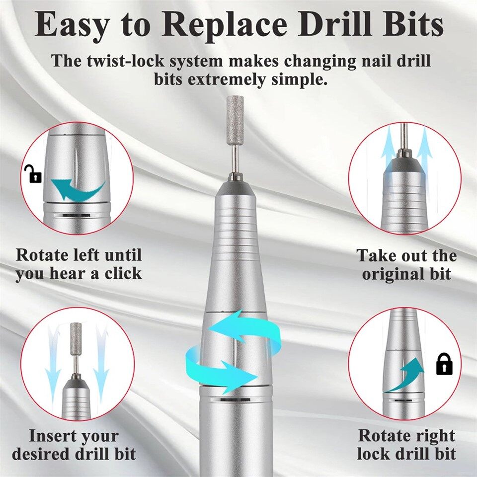 Professional Nail Drill 45000 RPM