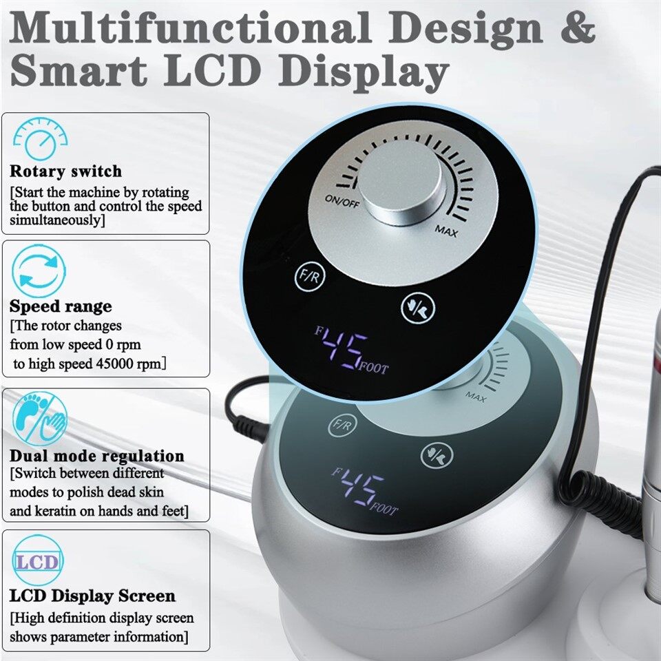 Professional Nail Drill 45000 RPM