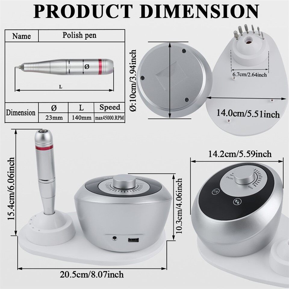 Professional Nail Drill 45000 RPM