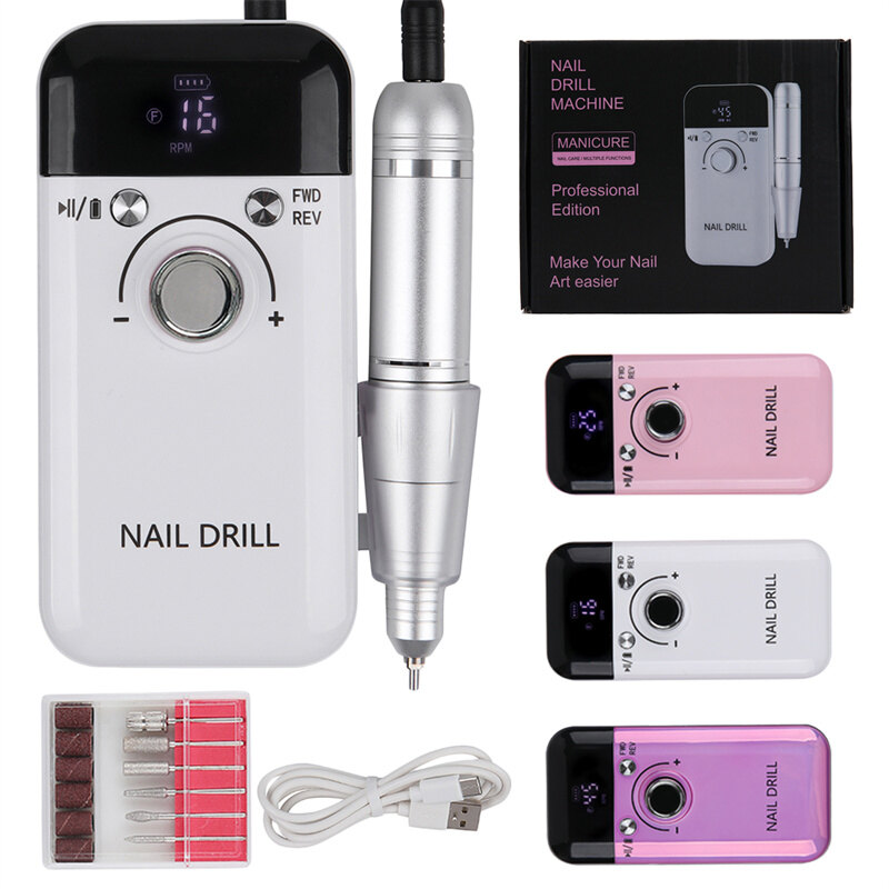 पोर्टेबल इलेक्ट्रिक नेल ड्रिल मशीन