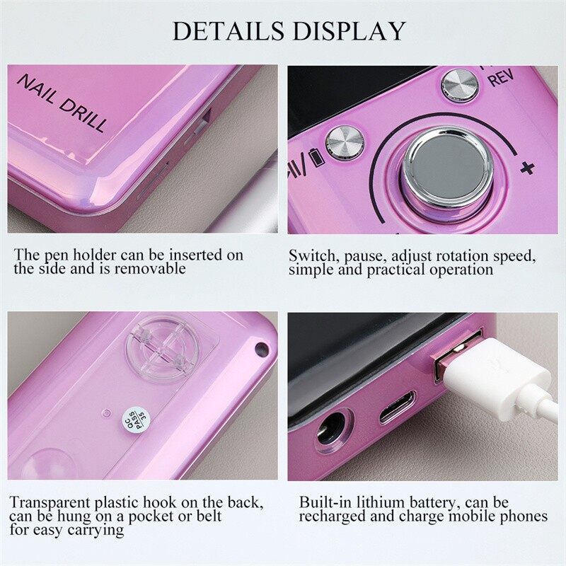 Portable Electric Nail Drill Machine