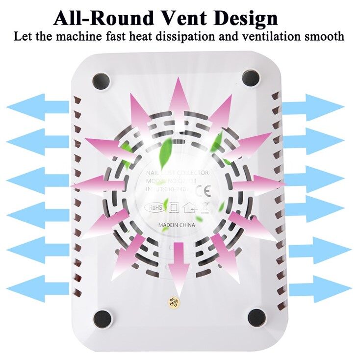 Rechargeable Nail Dust Collector