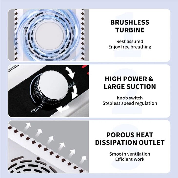 Rechargeable Nail Dust Collector