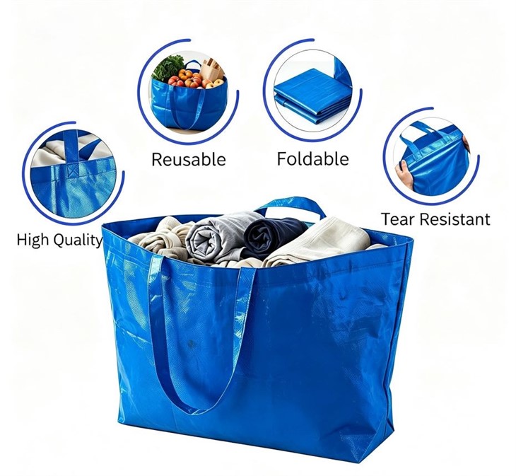 Extra-large Blue Shopping Bag 3