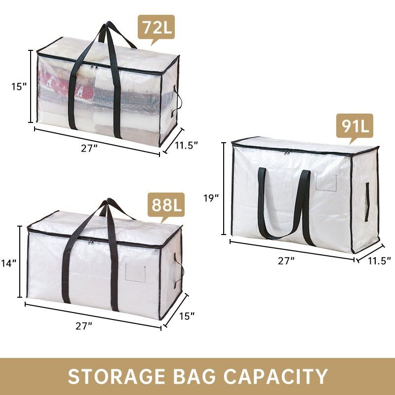 Large Clear Bags For Storage factory