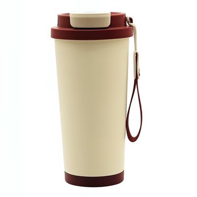 Matka-kahvipullo vuotamattomalla kannella