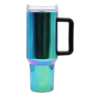 Tumbler With Handle And Straw Lid
